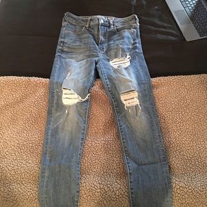 American Eagle super high rise jeans